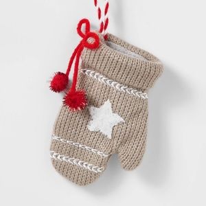 3 Mini Mitten Christmas Tree Ornaments